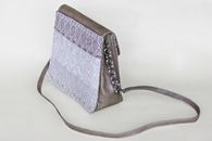 I Love Neutrals (White and Natural) hand-woven Shoulder Bag (Side View)