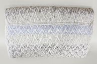 I Love Neutrals (Natural and Silver) hand-woven Soft Clutch with chain (Back View)