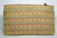 I Love Colours (Fuchsia) Plastic bag with hand-woven clutch bag (Back View)