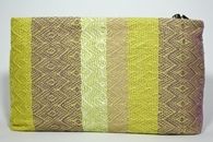 I Love Colours (Pink) Plastic bag with hand-woven clutch bag (Back View)