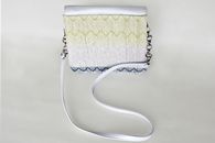 I Love Colours (Denim and Citrus) hand-woven Shoulder Bag (Back View)