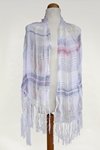 I love Colours (Denim, Coral, Lemon and Sage)  Hand-woven Shawl (View 1)