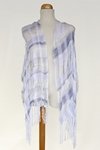 I love Colours (Denim, Silver and Lavander)  Hand-woven Shawl (View 1)