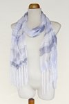 I love Colours (Denim, Silver and Lavander)  Hand-woven Shawl (View 3)