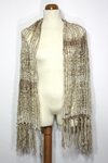 I love Neutrals (Caramel and White)  Hand-woven Shawl (View 1)