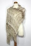 I love Neutrals (Caramel and White)  Hand-woven Shawl (View 2)