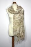 I love Neutrals (White)  Hand-woven Shawl (View 3)