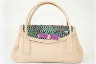 Velvet Rose Ladylike Bag with Bow (Front View)