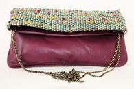 Velvet Rose Folded Bag with Chain (Folded Side)