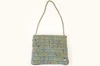 Velvet Rose Folded Bag with Chain (Fabric Side)