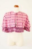 Sweet Rose Double Handwoven Cape (Front View)