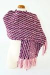 Sweet Rose Handwoven Twill Scarf (View 2)