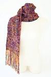 Velvet Rose Textural Handwoven Scarf
