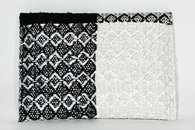 Black and White hand-woven envelope (Back View)